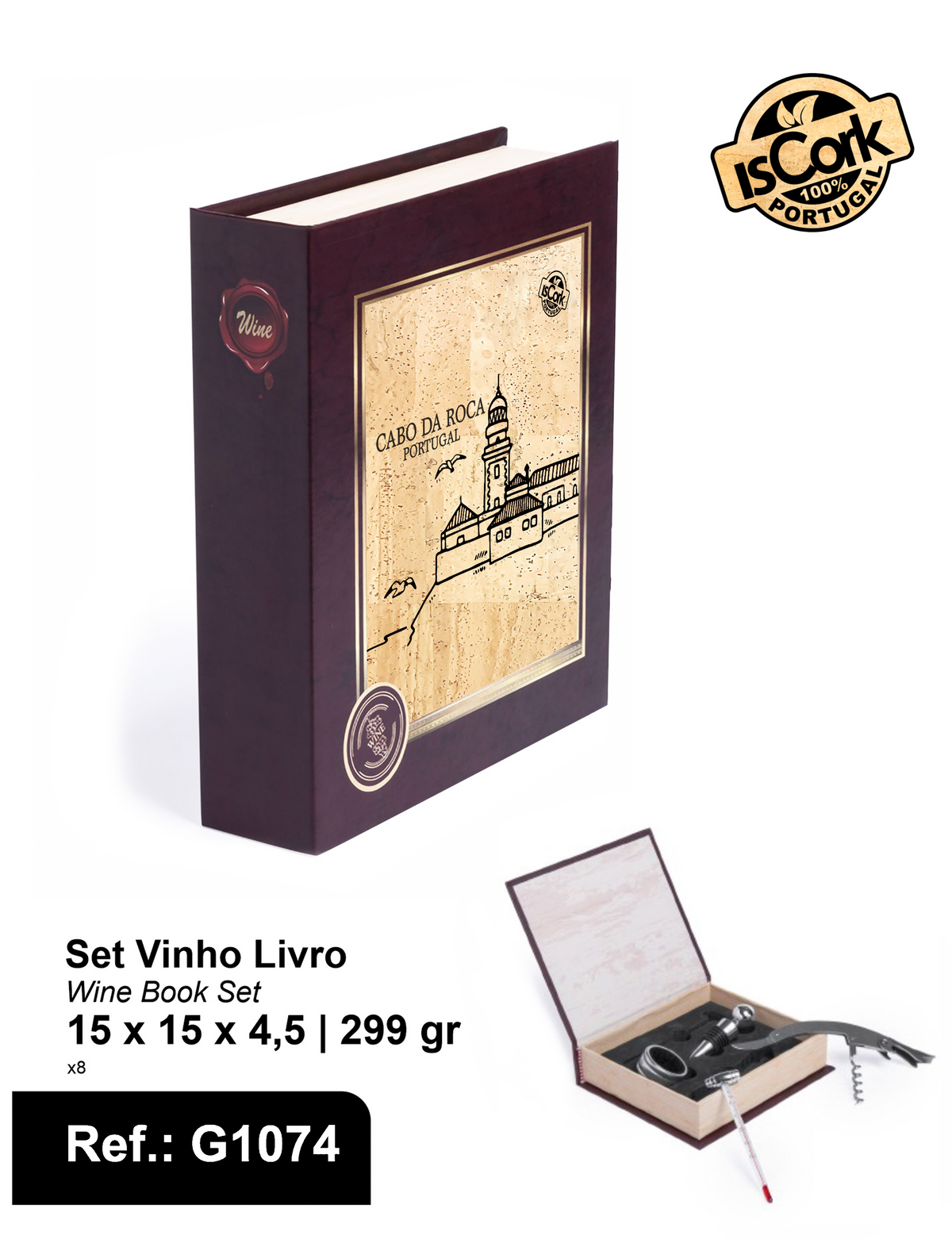 Set Vinho Livro Cabo da Roca I-128