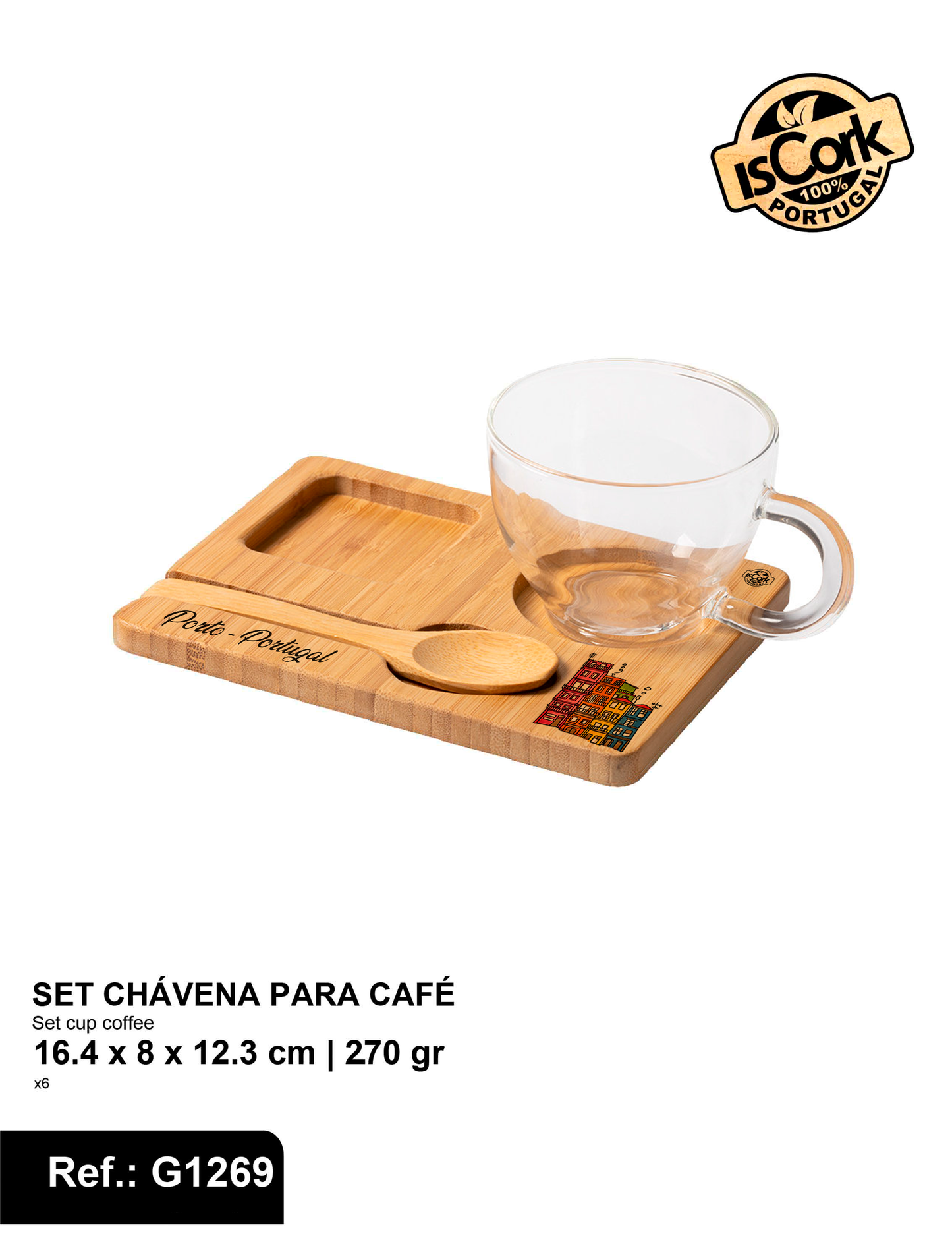 Set Chávena para café Porto I-146