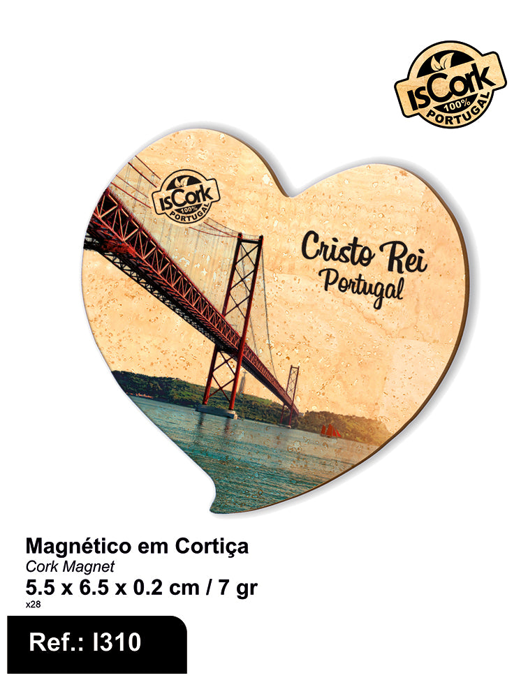 Magnético Coração Cristo Rei I-198