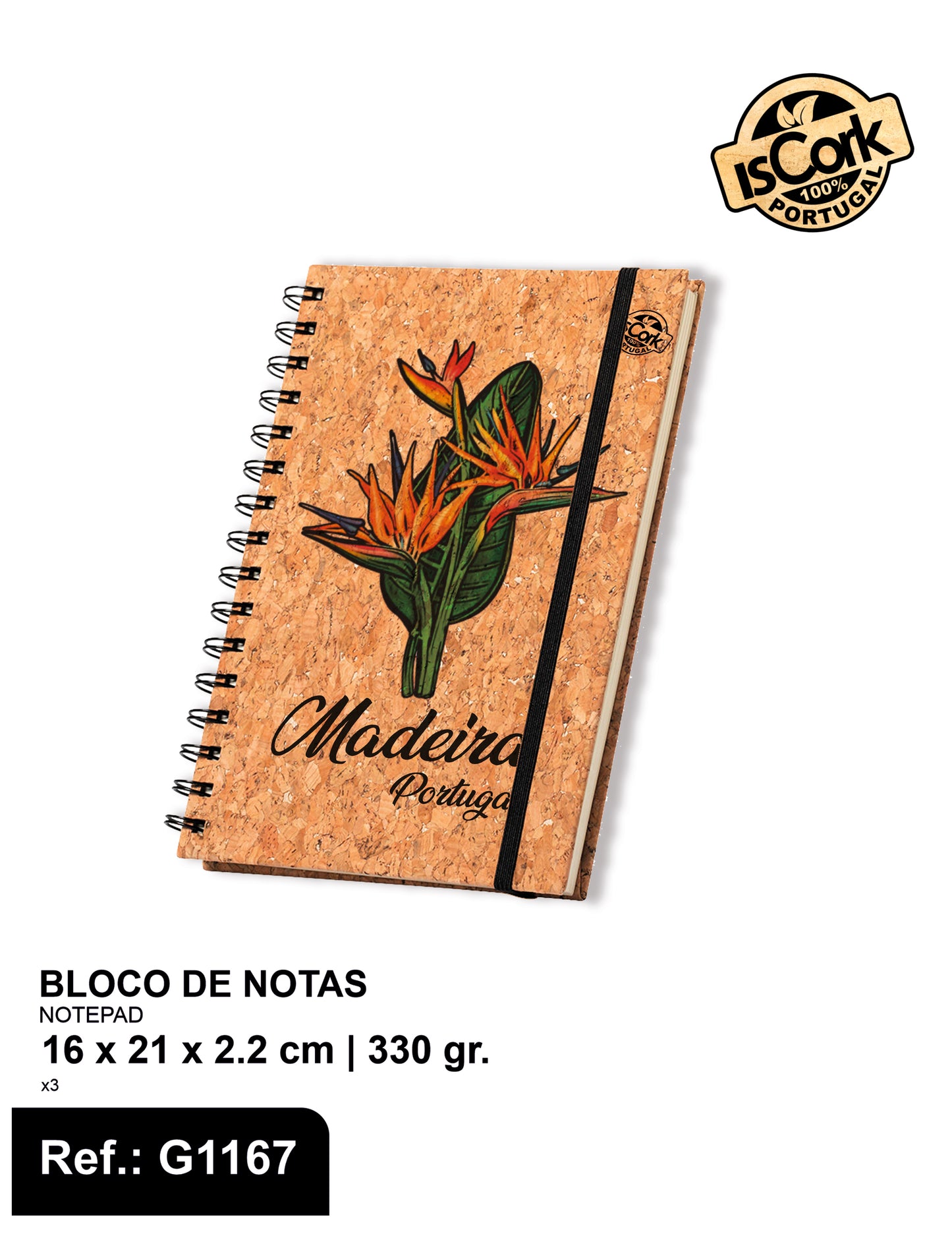 Bloco de Notas Madeira I-19