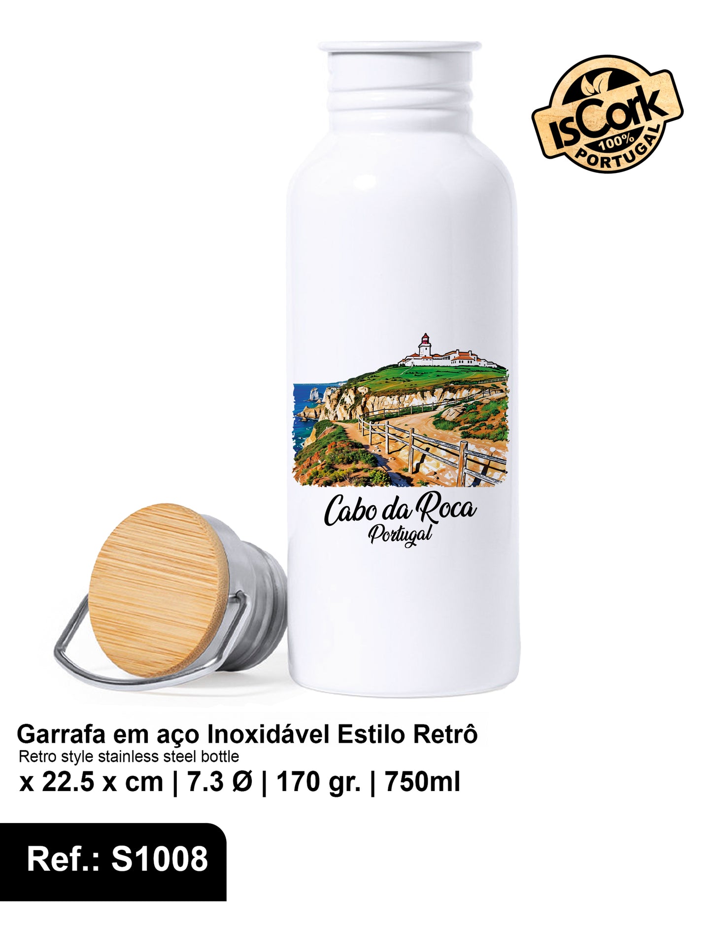 Garrafa Estilo Retrô Cabo da Roca I-20