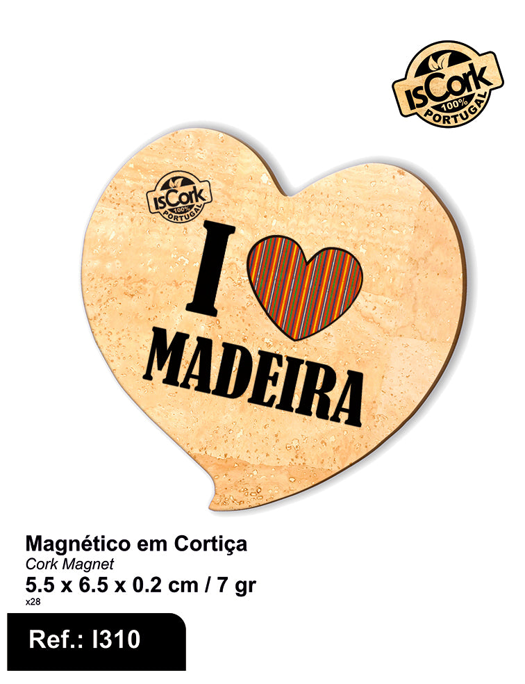 Magnético Coração Madeira I-202