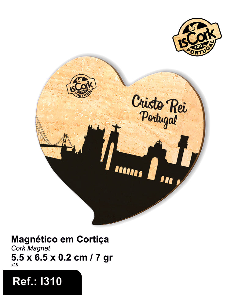 Magnético Coração Cristo Rei I-205