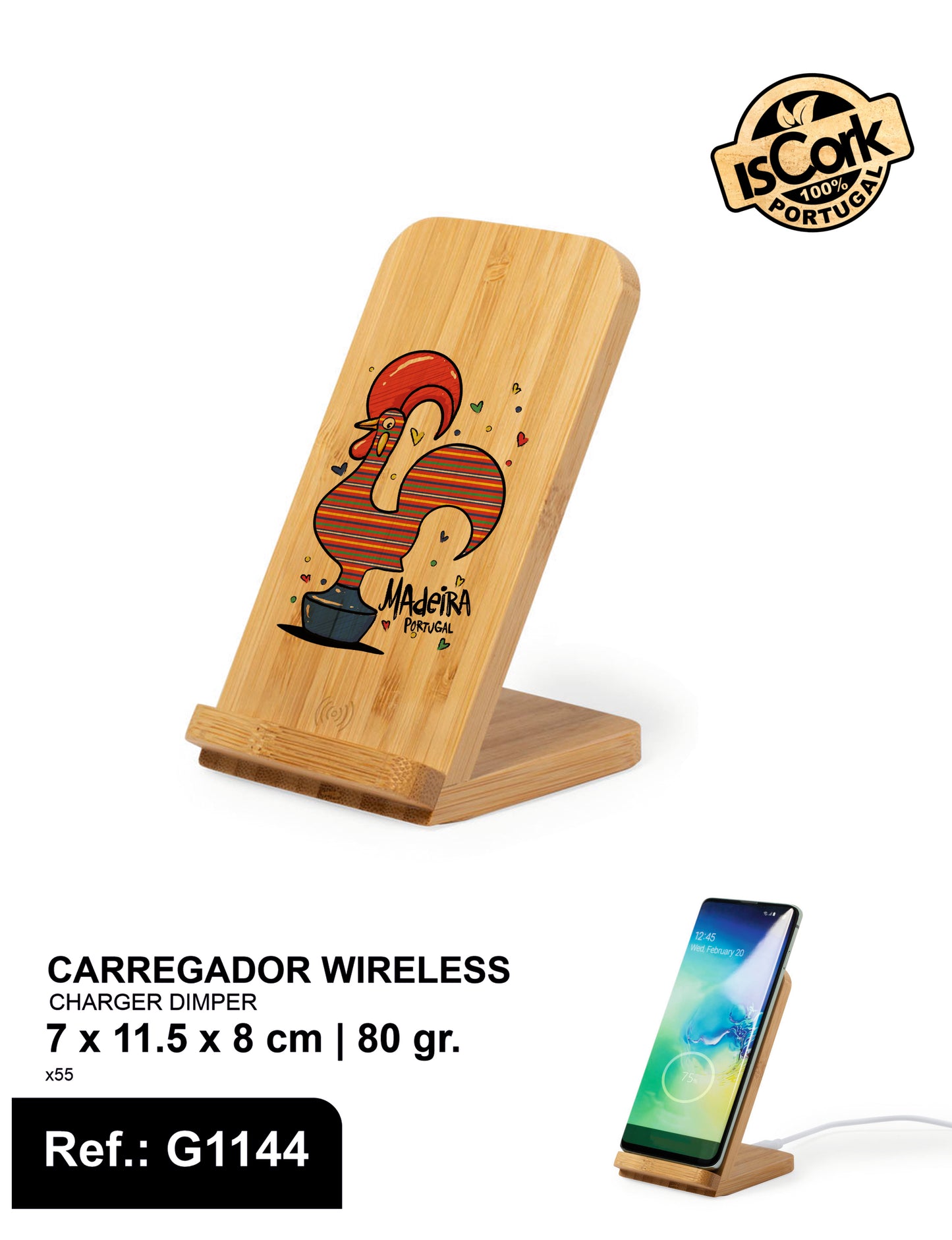 Carregador Wireless Madeira I-227