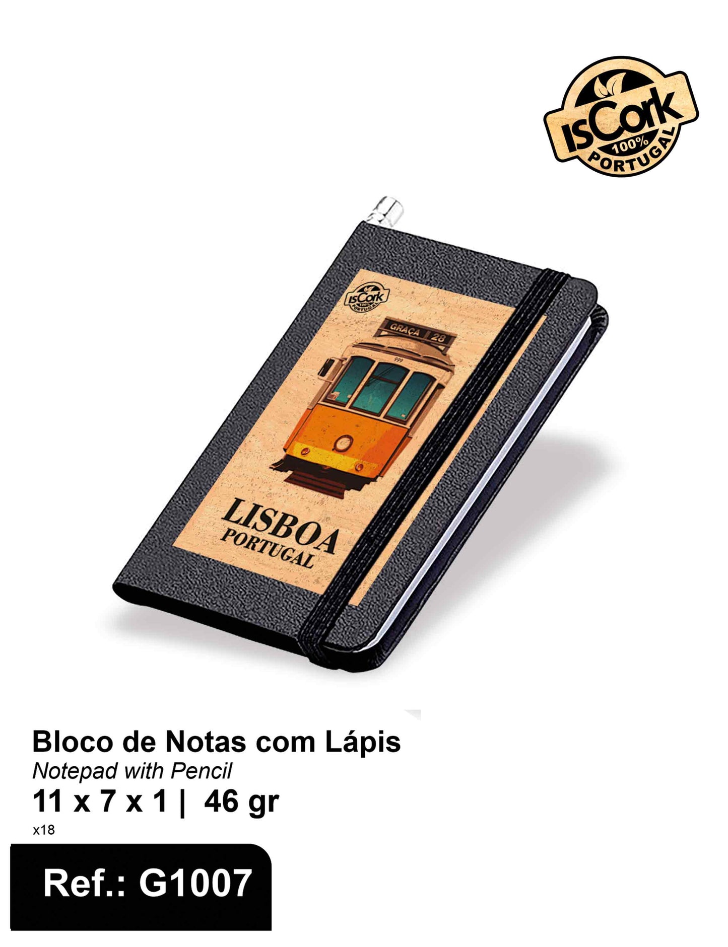 Bloco de Notas com lápis Lisboa I-27