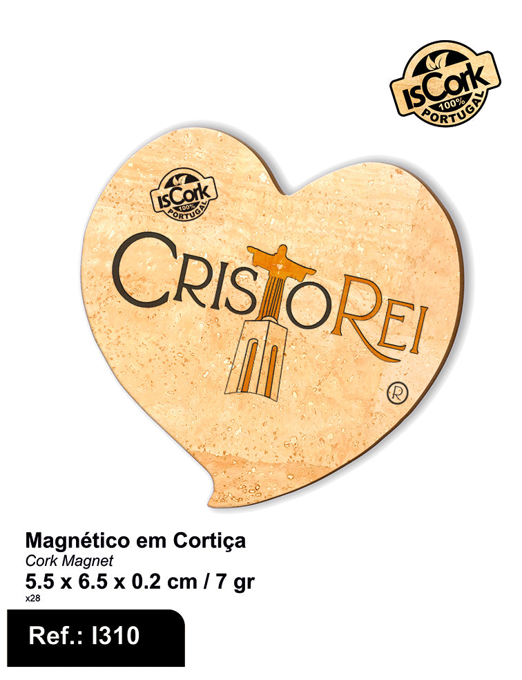 Magnético Coração Cristo Rei I-28