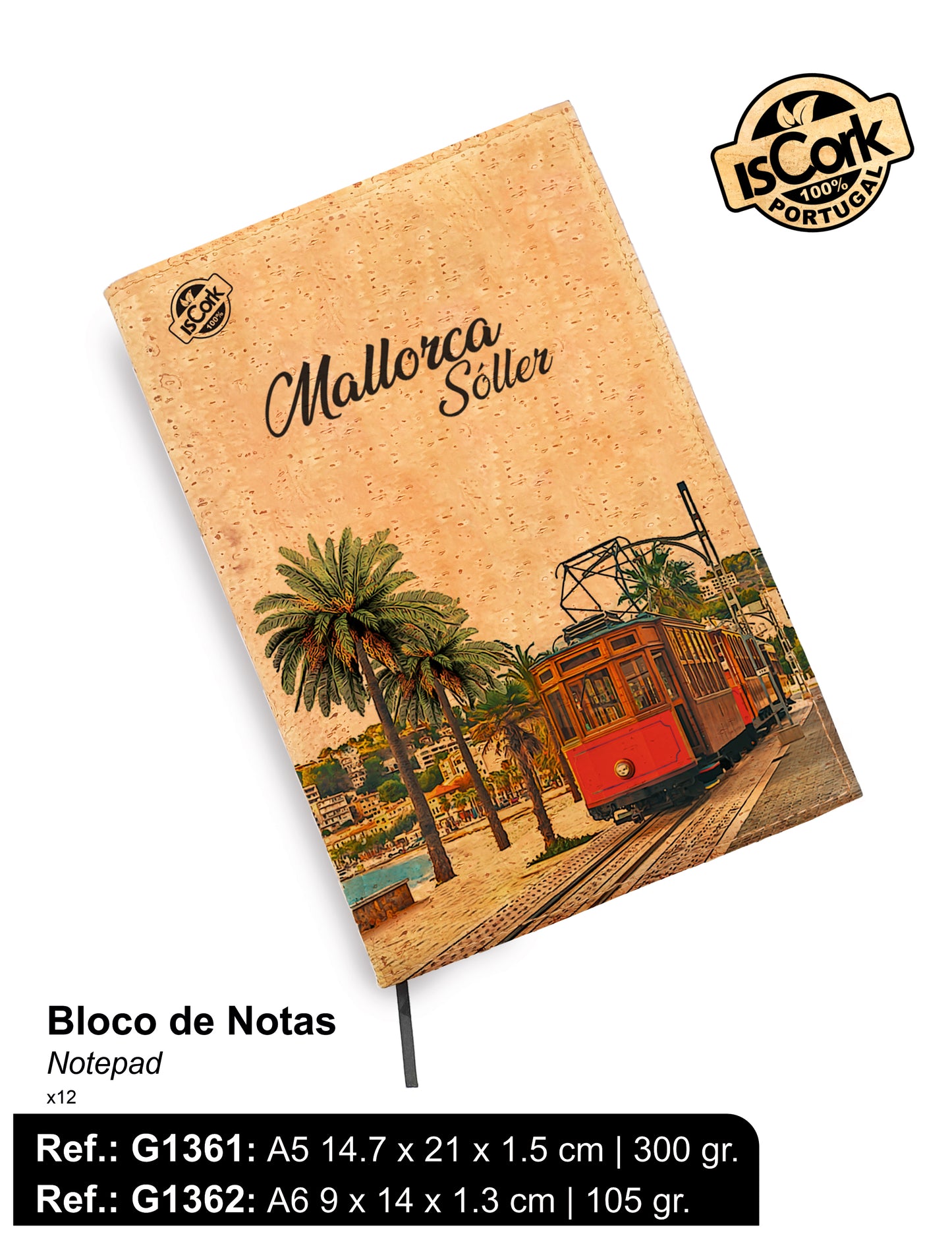 Bloco de Notas Cortiça Mallorca I-349