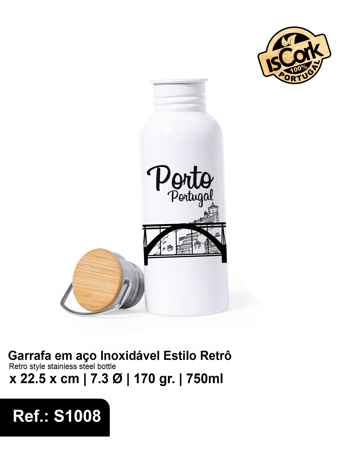 Garrafa Estilo Retrô Porto I-134