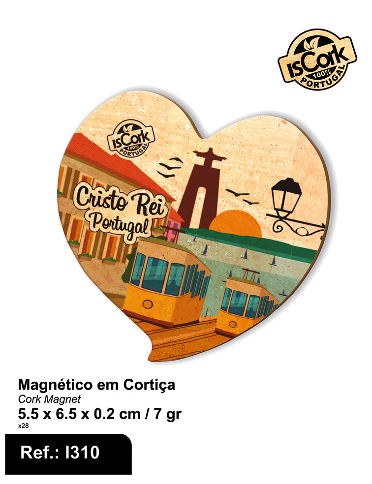Magnético Coração Cristo Rei I-41