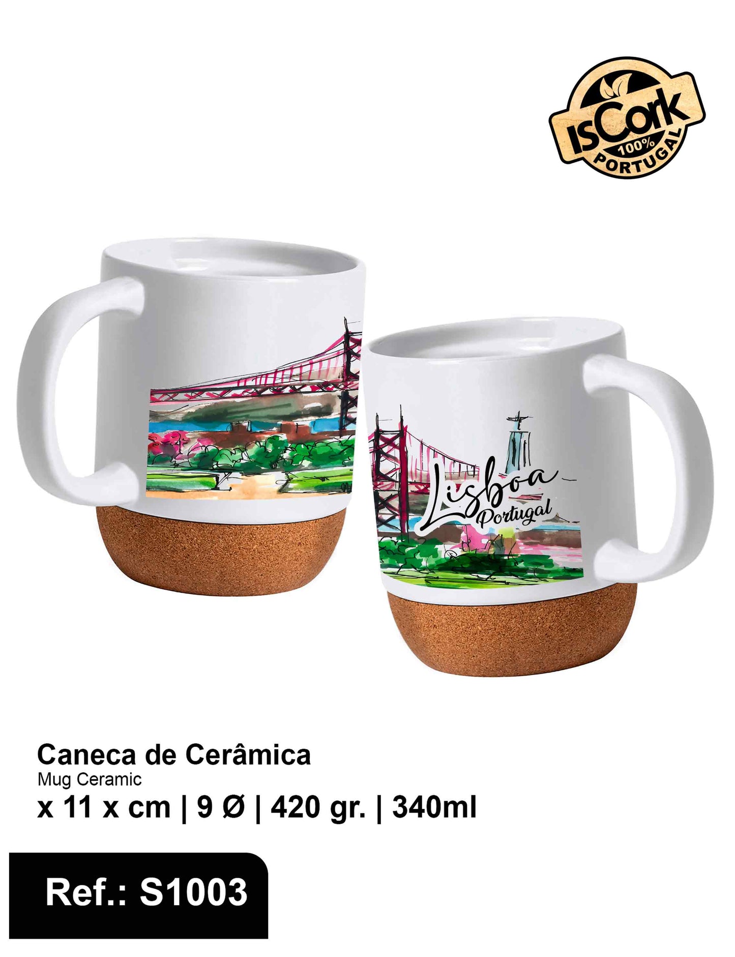 Caneca Cortiça Lisboa I-50