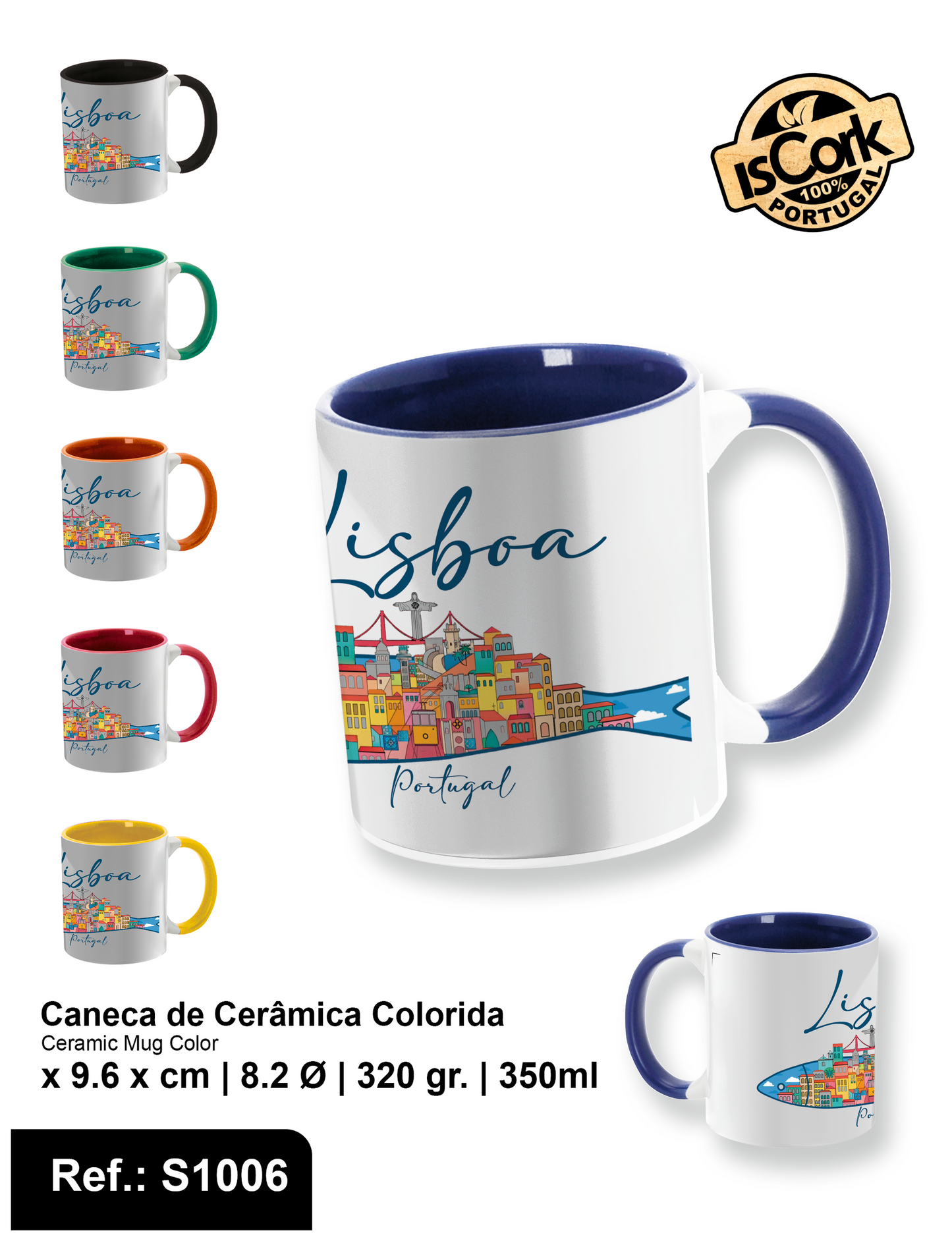 Caneca Colorida Lisboa I-582