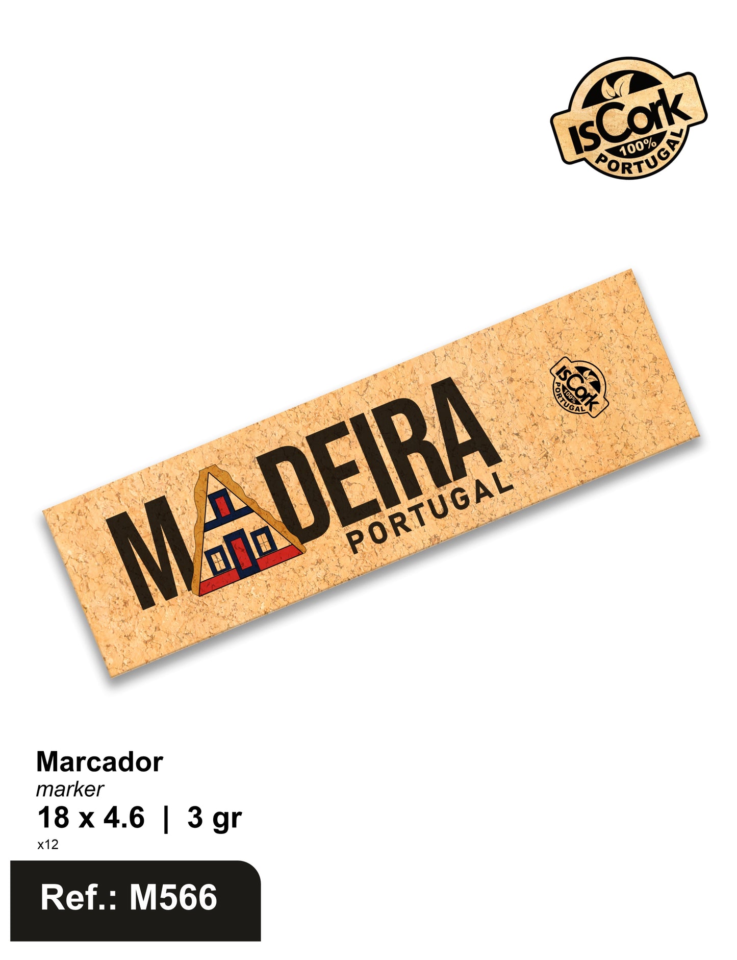 Marcador Retangular Madeira I-610