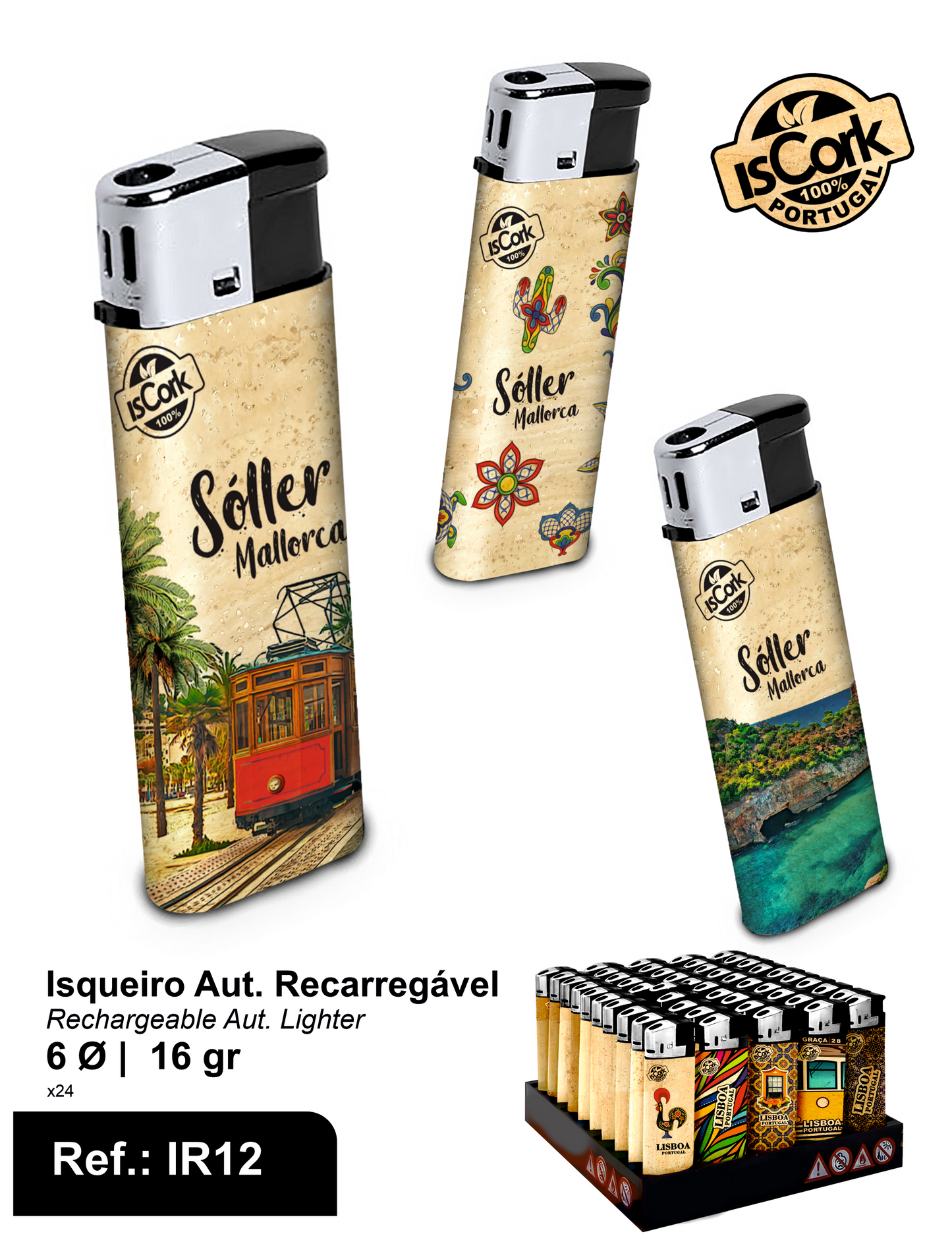 Isqueiro Aut. Recarregável Sóller