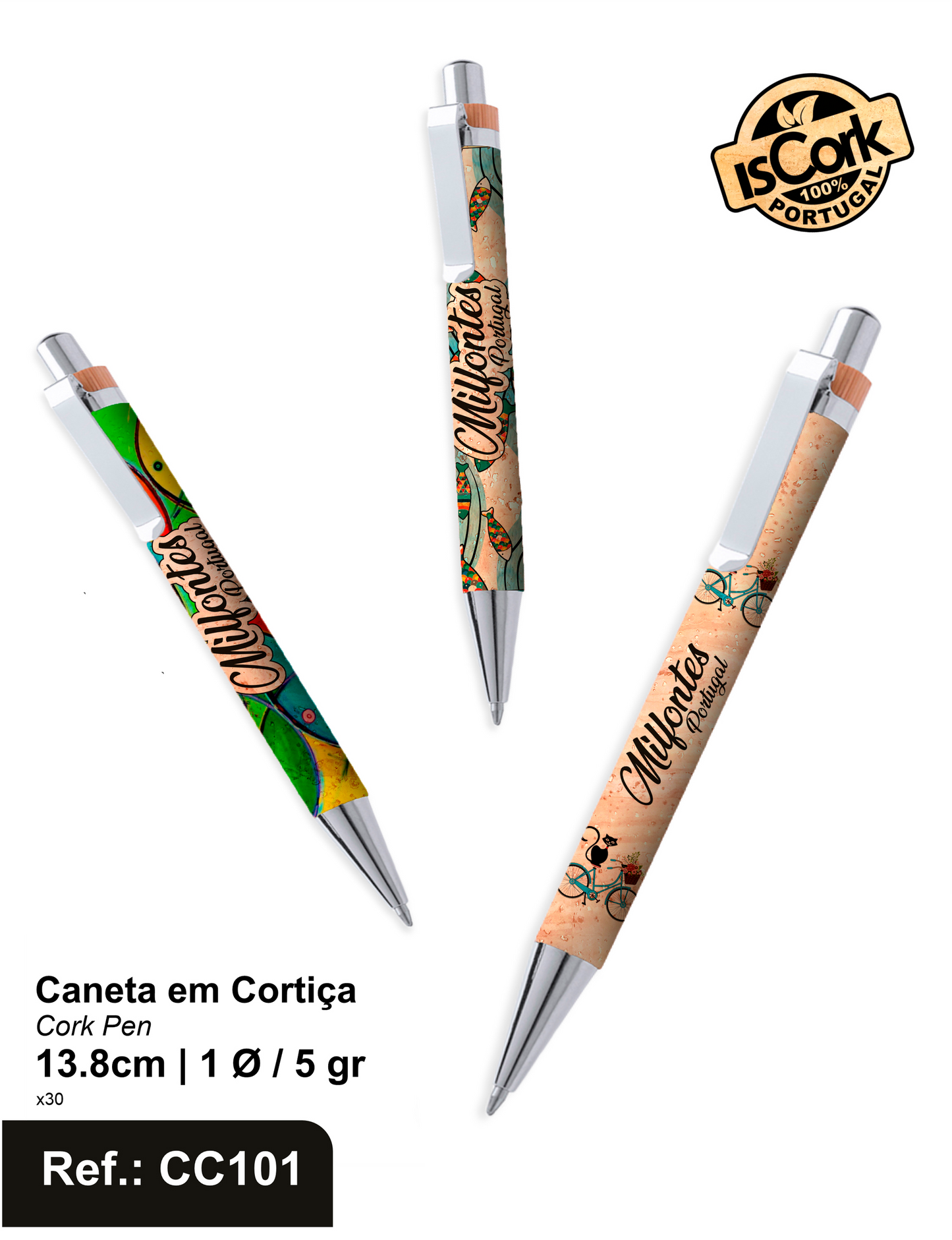 Caneta em Cortiça Milfontes
