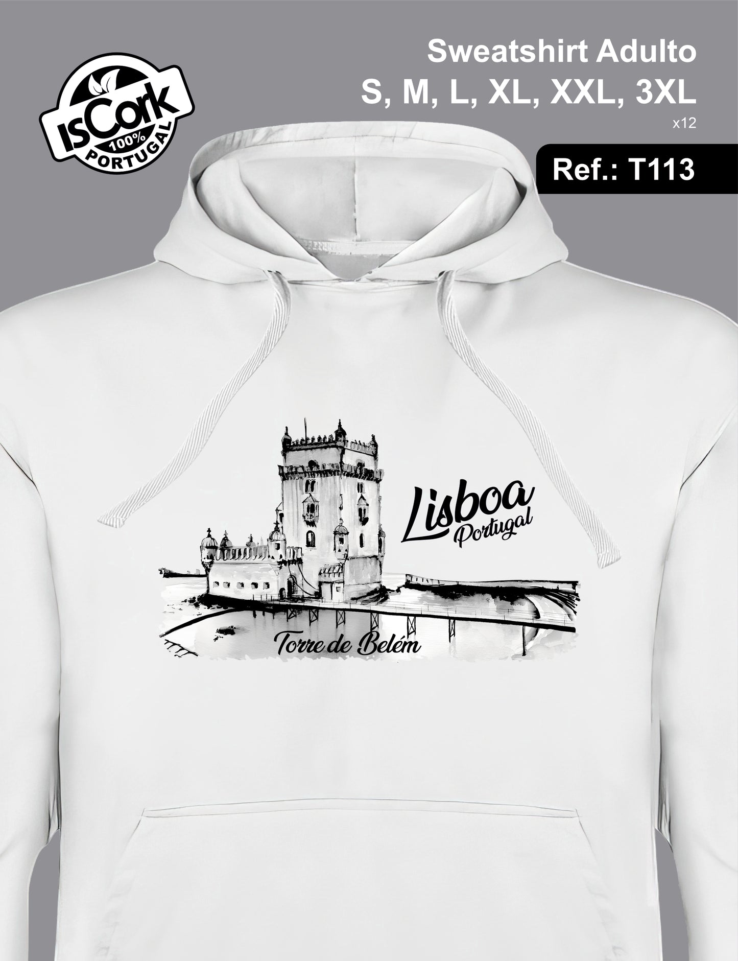 Sweatshirt Adulto Lisboa T112