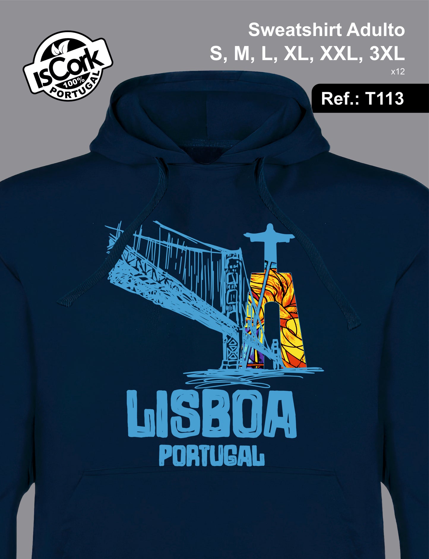 Sweatshirt Adulto Lisboa T127