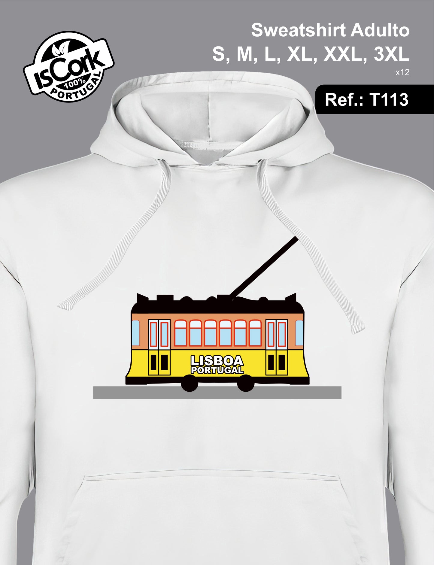 Sweatshirt Adulto Lisboa T18