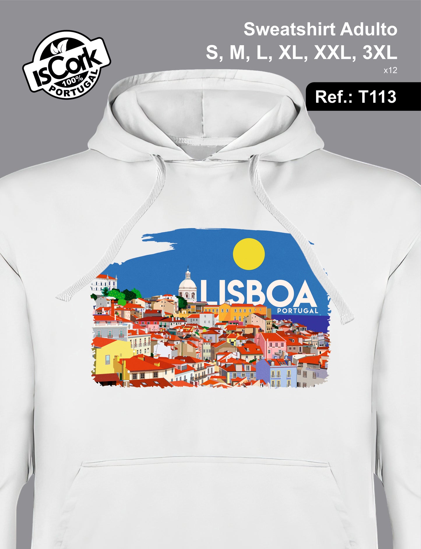 Sweatshirt Adulto Lisboa T192