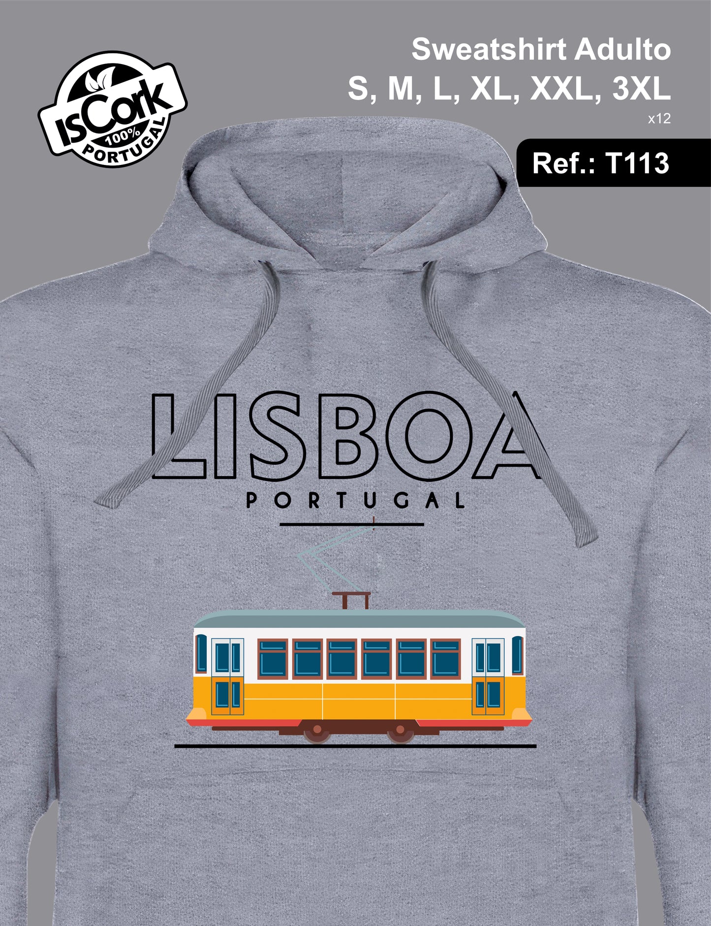 Sweatshirt Adulto Lisboa T202