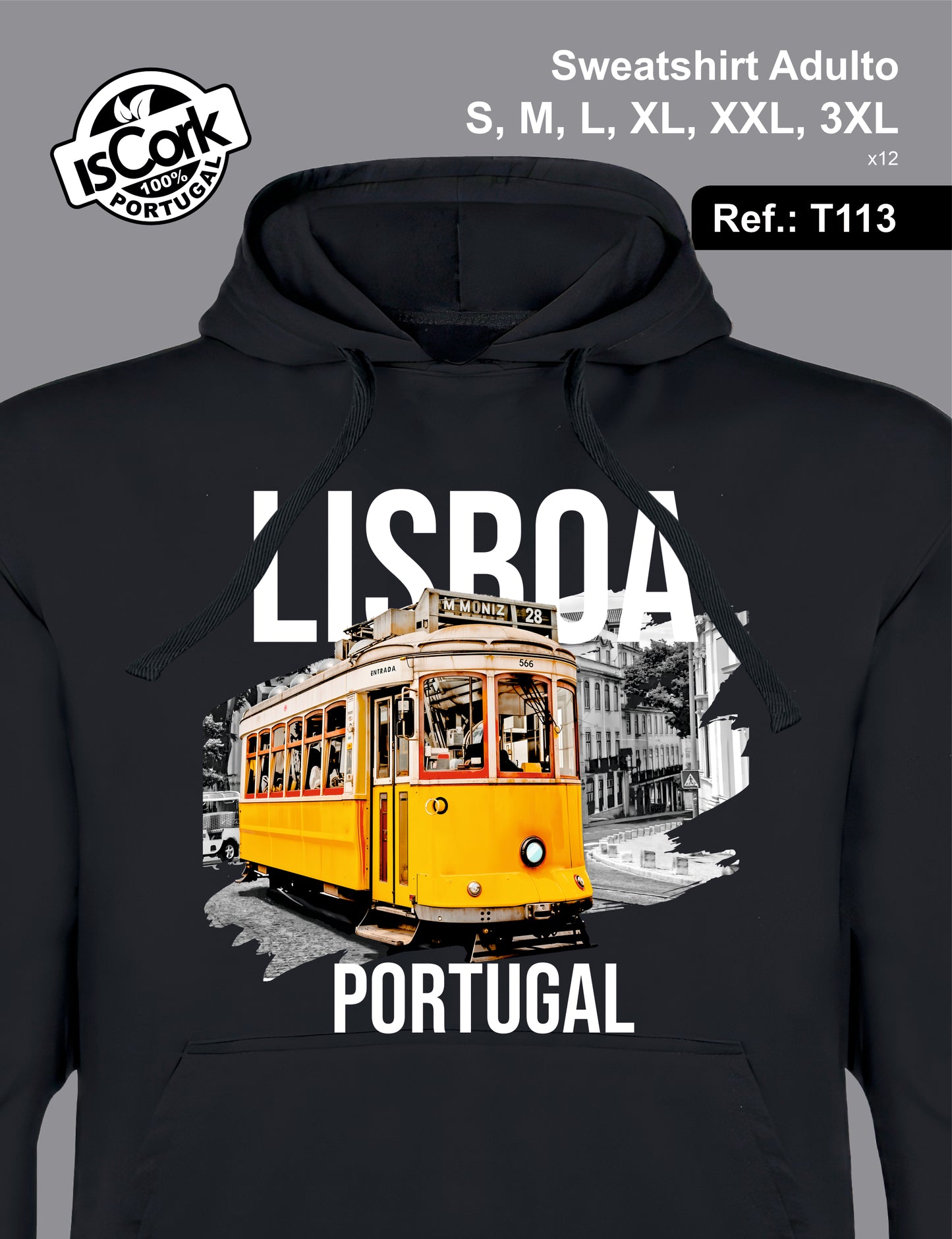 Sweatshirt Adulto Lisboa T206