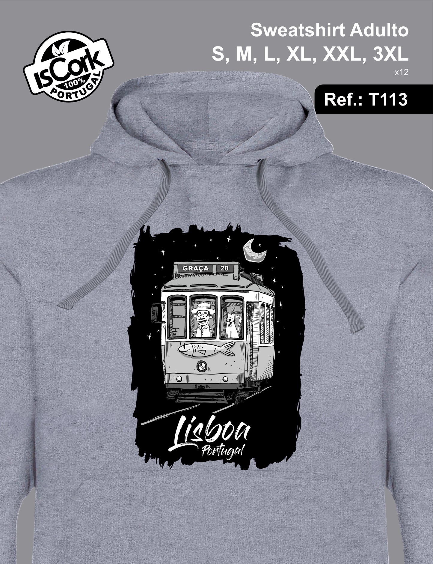 Sweatshirt Adulto Lisboa T247