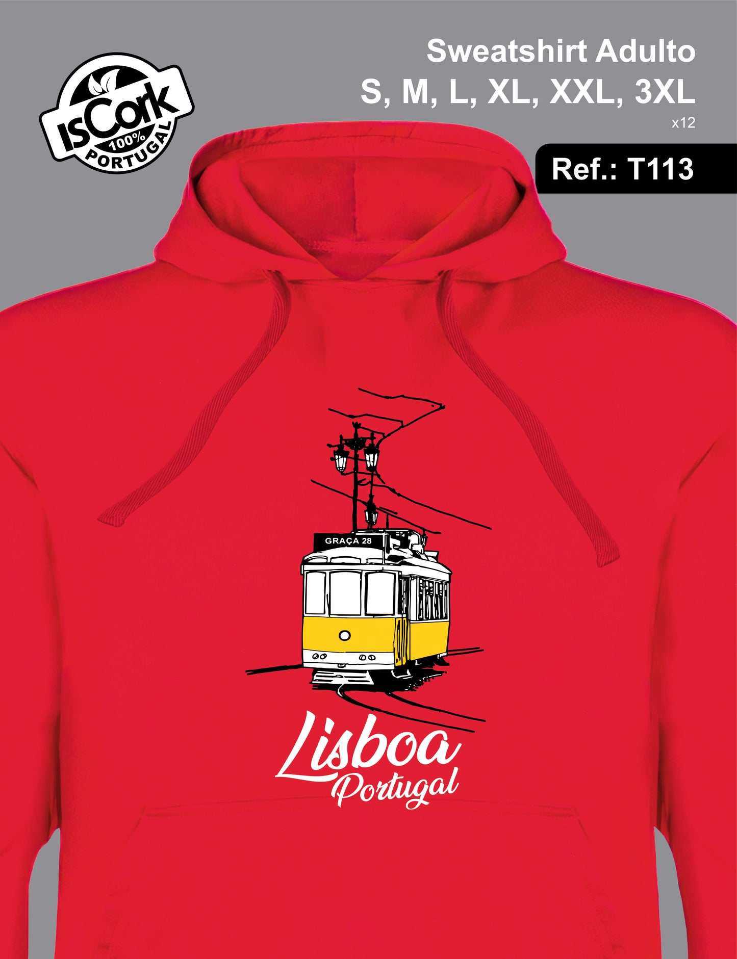 Sweatshirt Adulto Lisboa T28