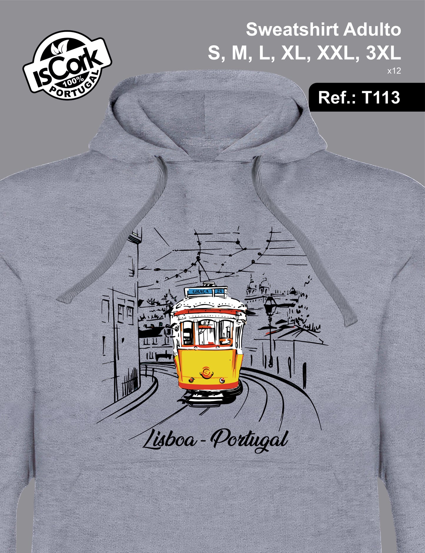 Sweatshirt Adulto Lisboa T34
