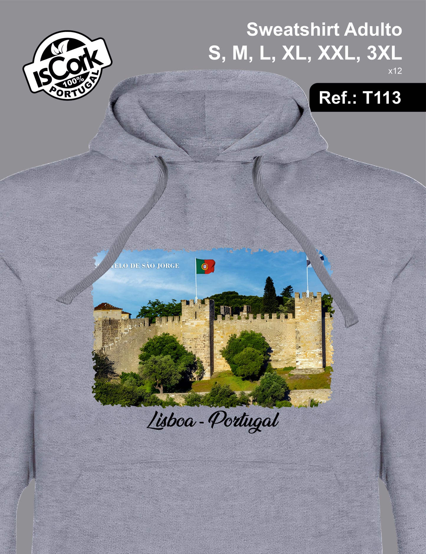 Sweatshirt Adulto Lisboa T36