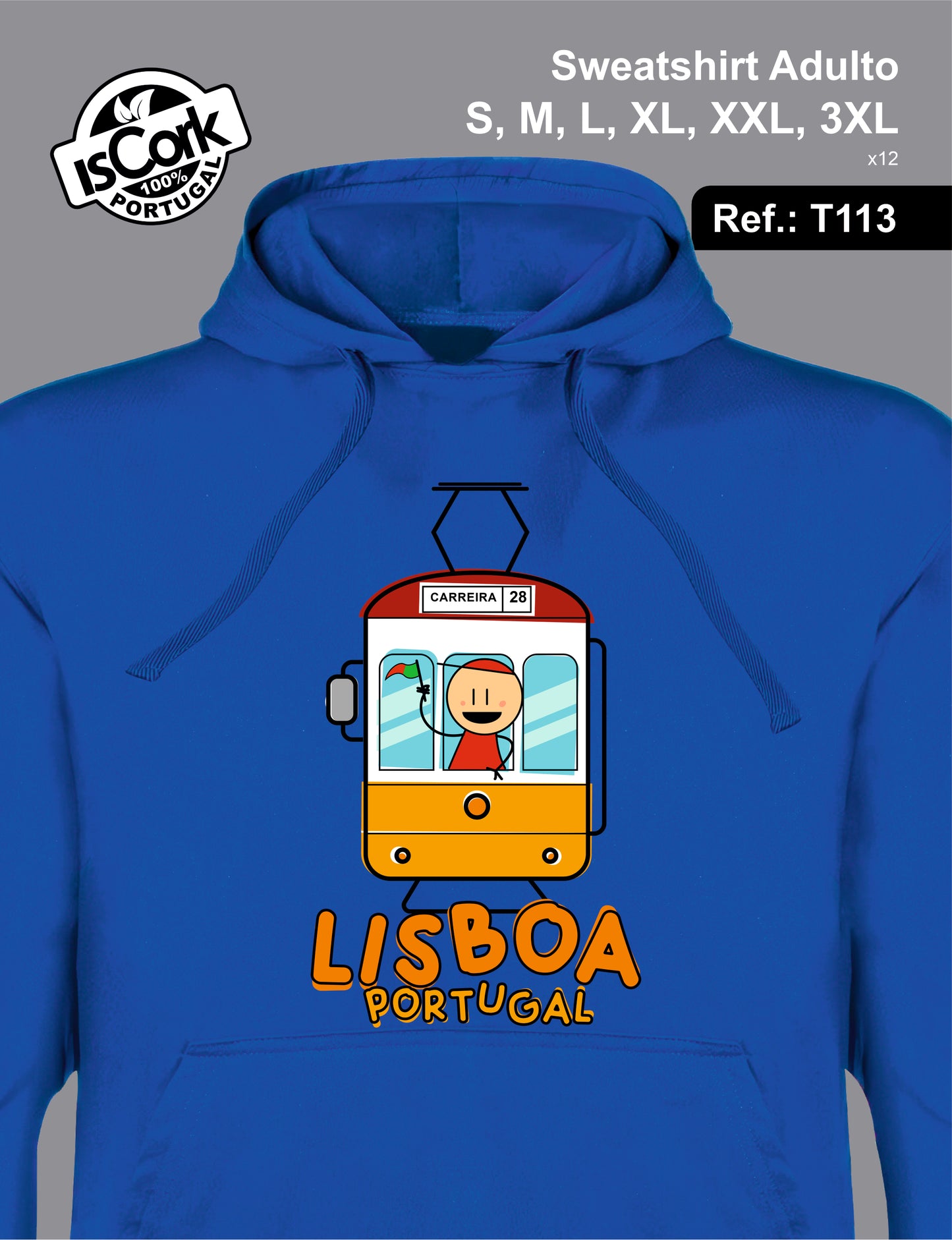 Sweatshirt Adulto Lisboa T570
