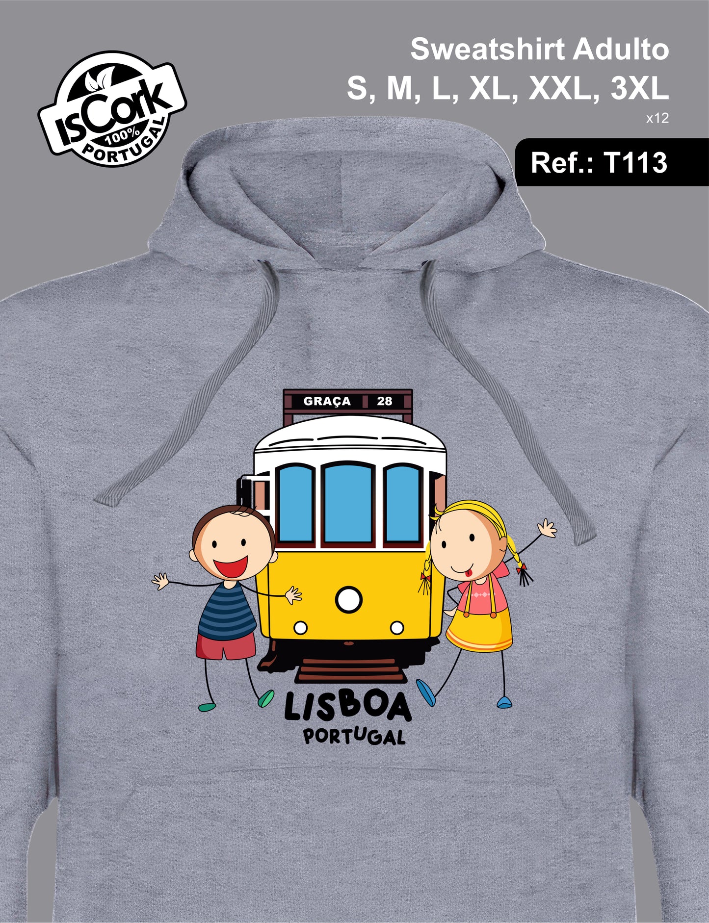 Sweatshirt Adulto Lisboa T573