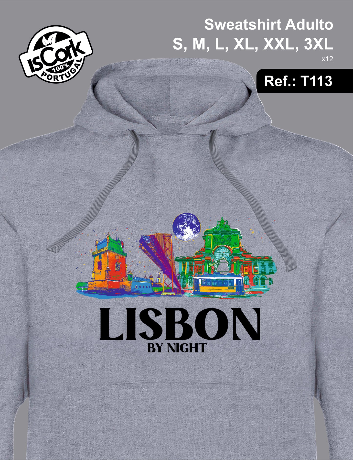 Sweatshirt Adulto Lisboa T589