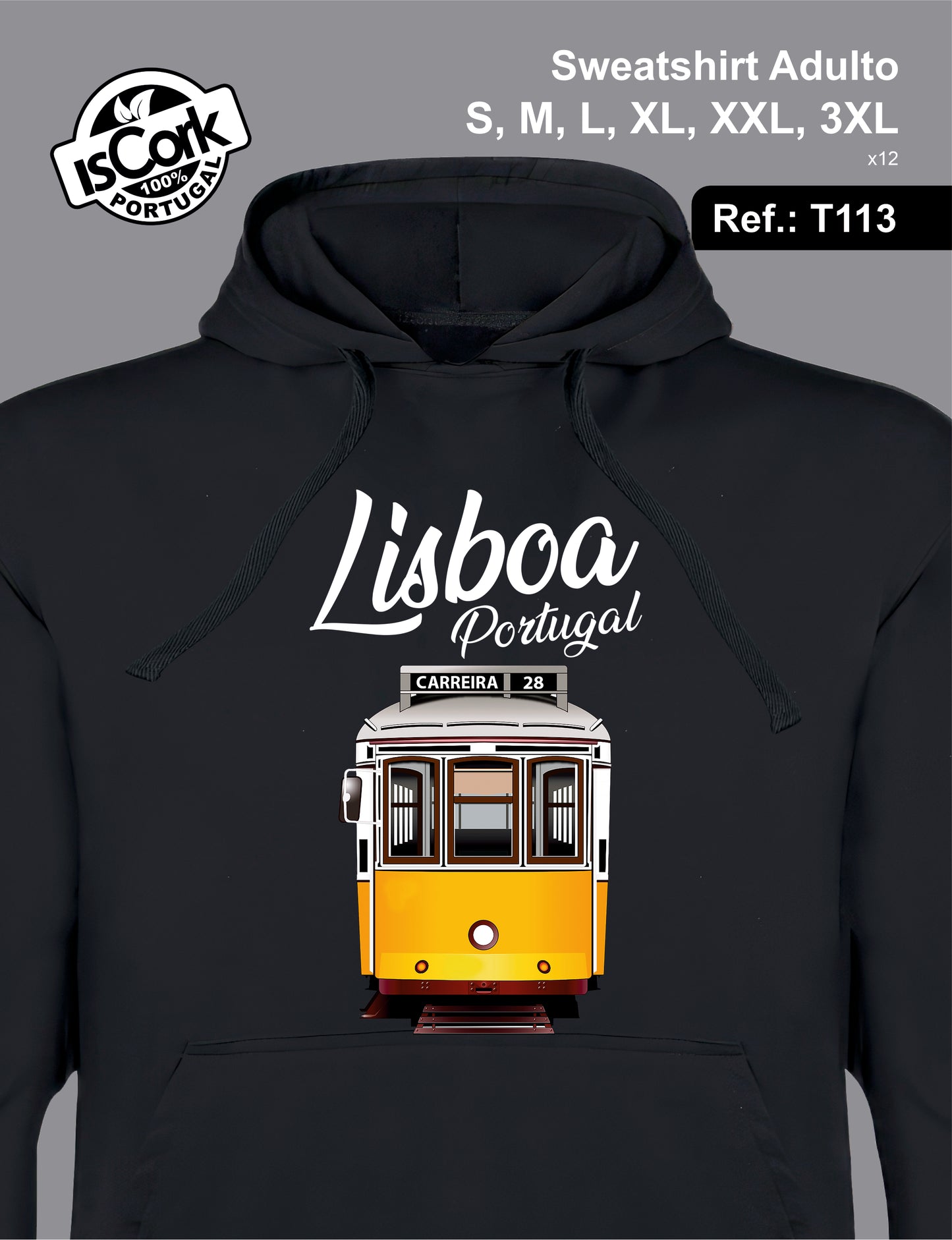 Sweatshirt Adulto Lisboa T592