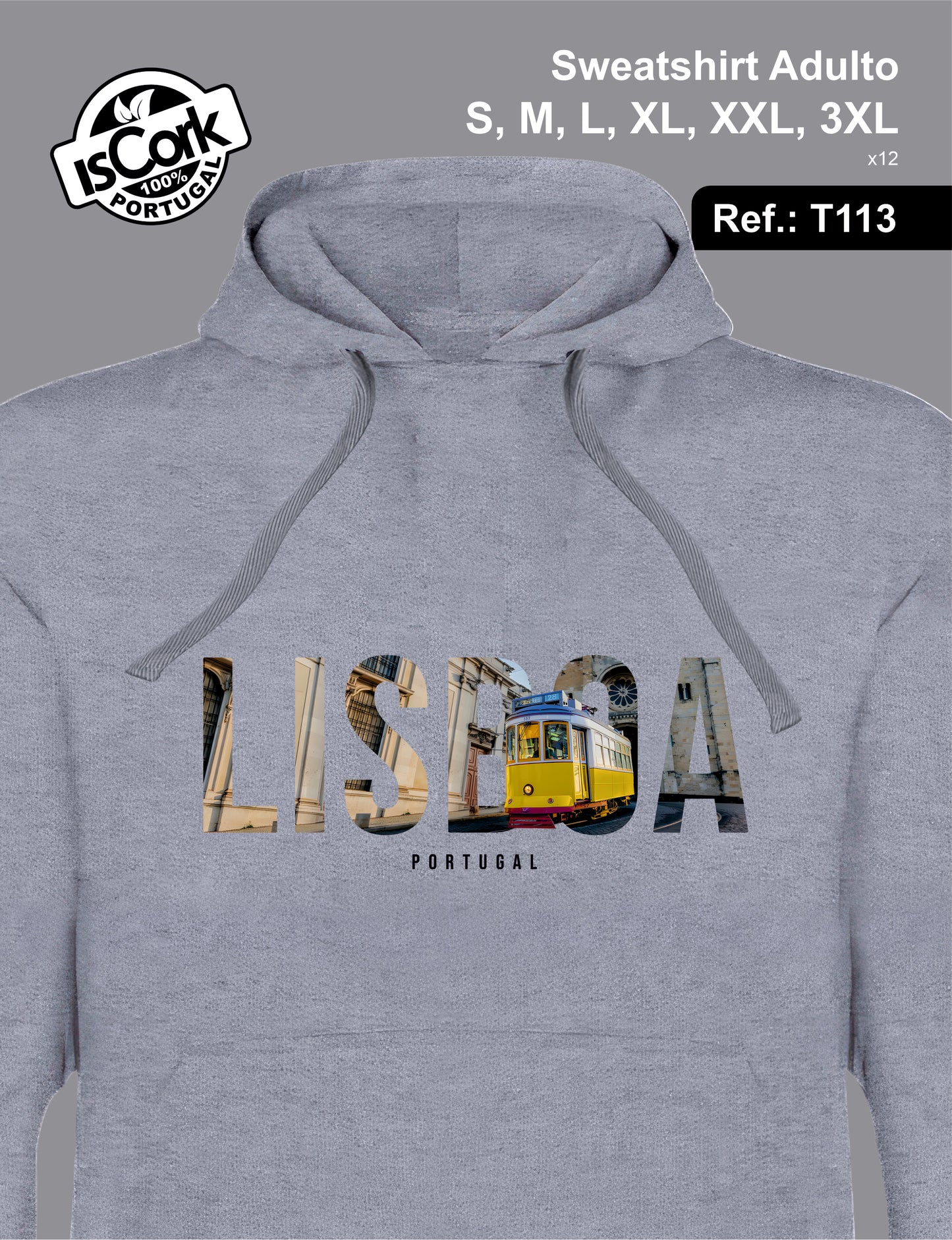 Sweatshirt Adulto Lisboa T596