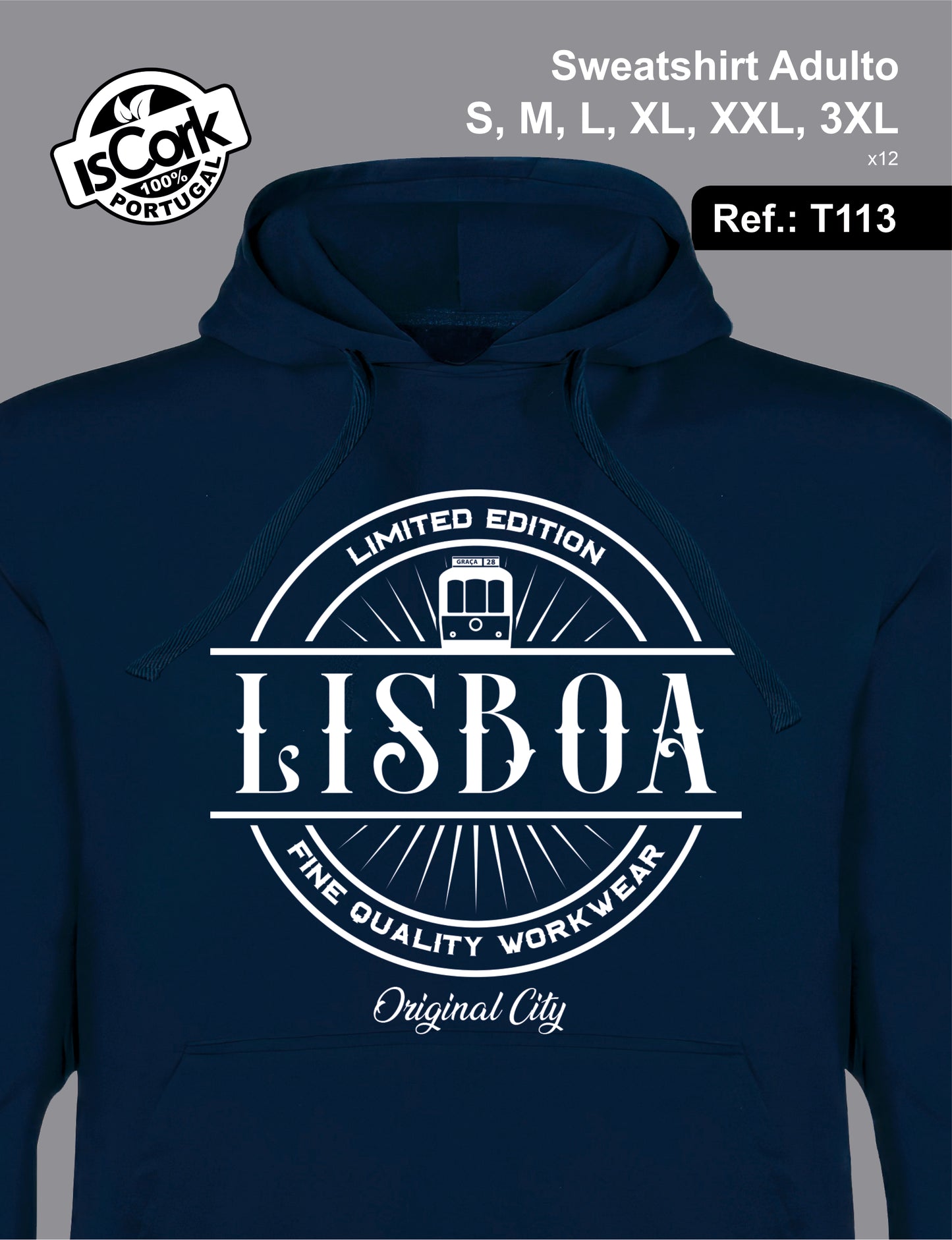Sweatshirt Adulto Lisboa T598