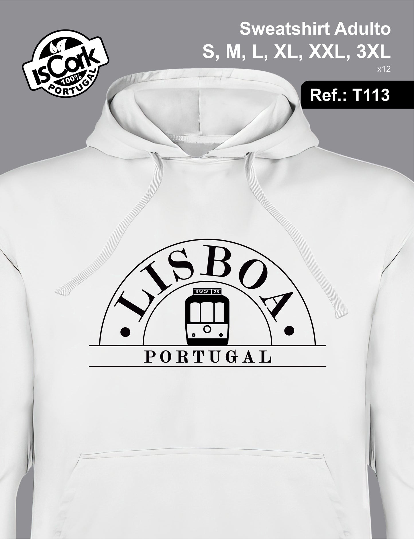 Sweatshirt Adulto Lisboa T600