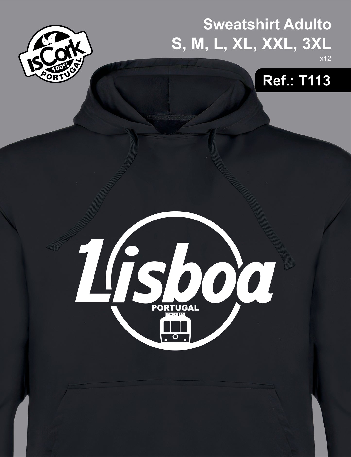 Sweatshirt Adulto Lisboa T601