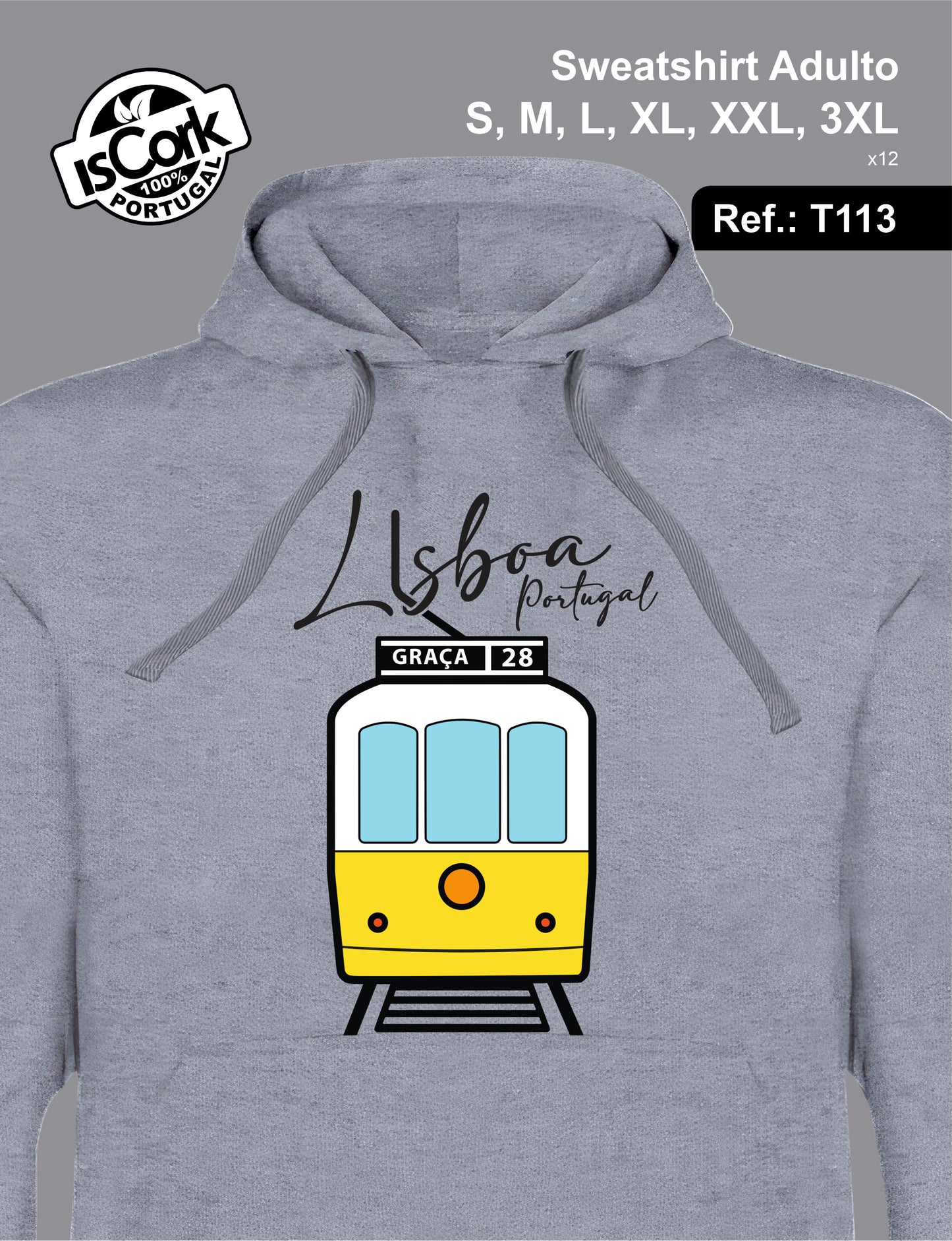 Sweatshirt Adulto Lisboa T602
