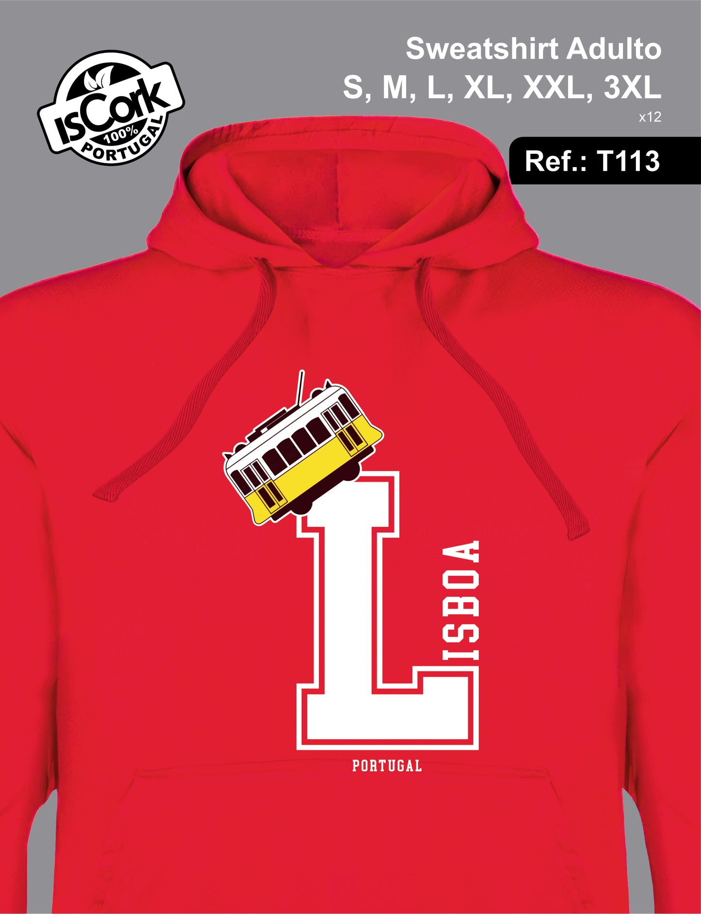 Sweatshirt Adulto Lisboa T606