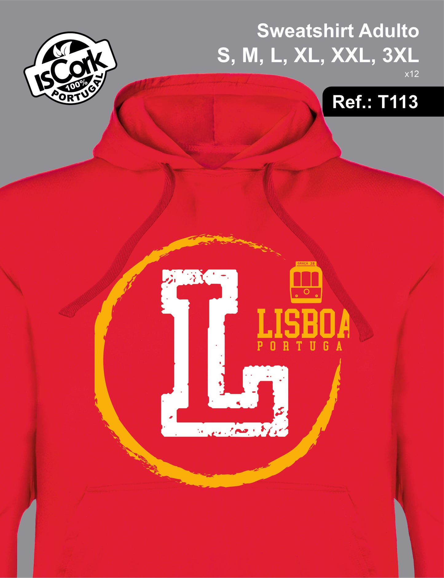 Sweatshirt Adulto Lisboa T608