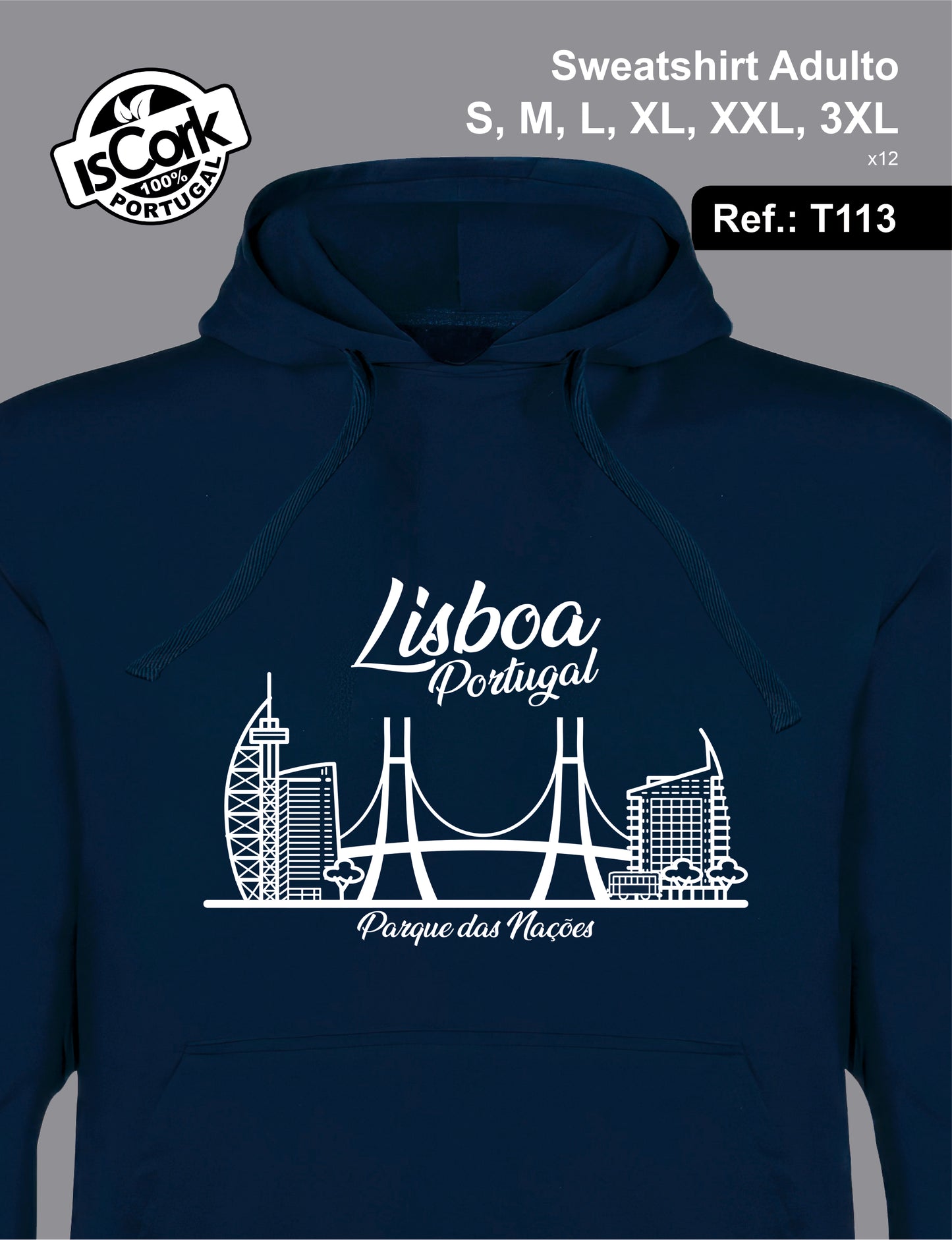 Sweatshirt Adulto Lisboa T614