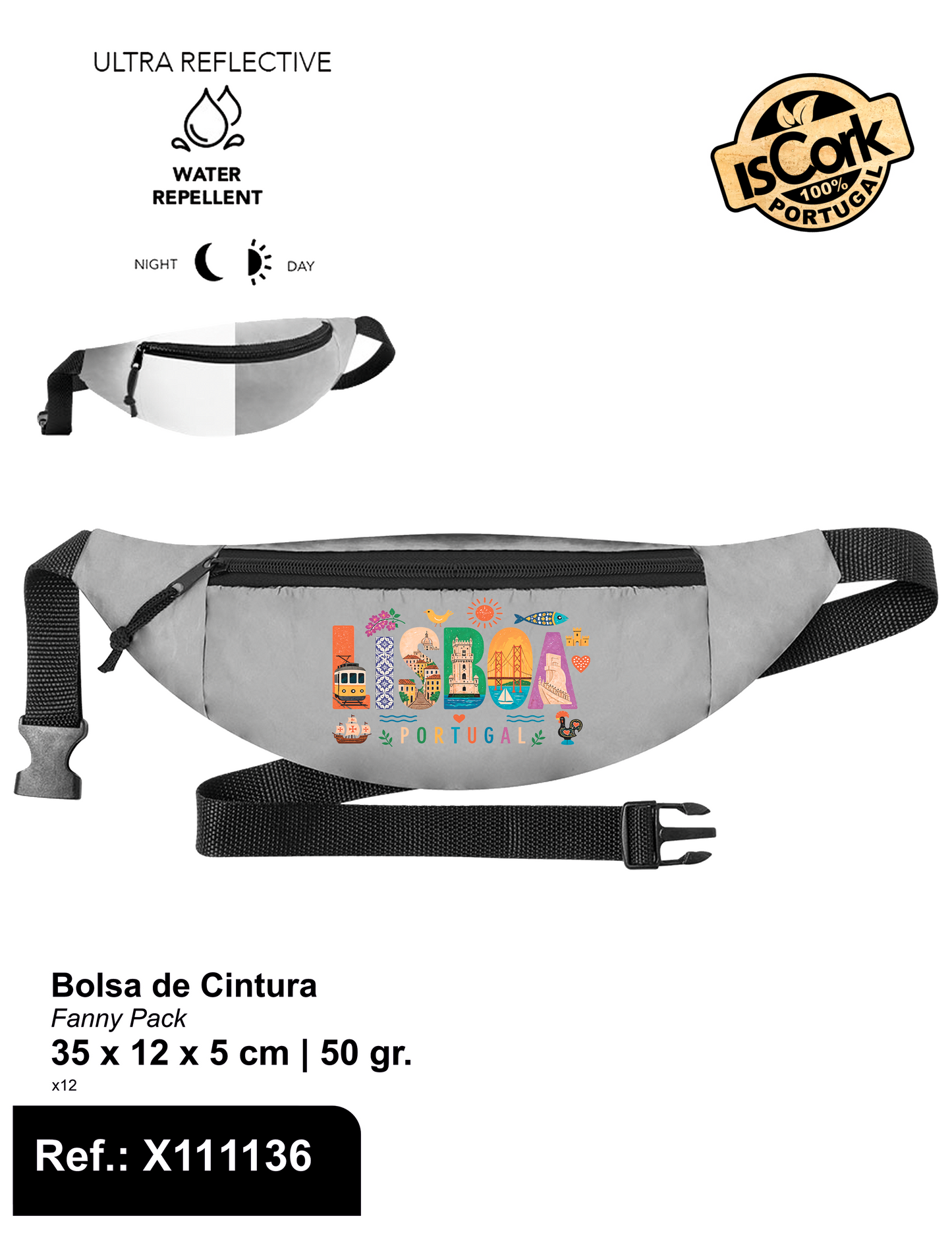 Bolsa de Cintura Refletora Lisboa G1110