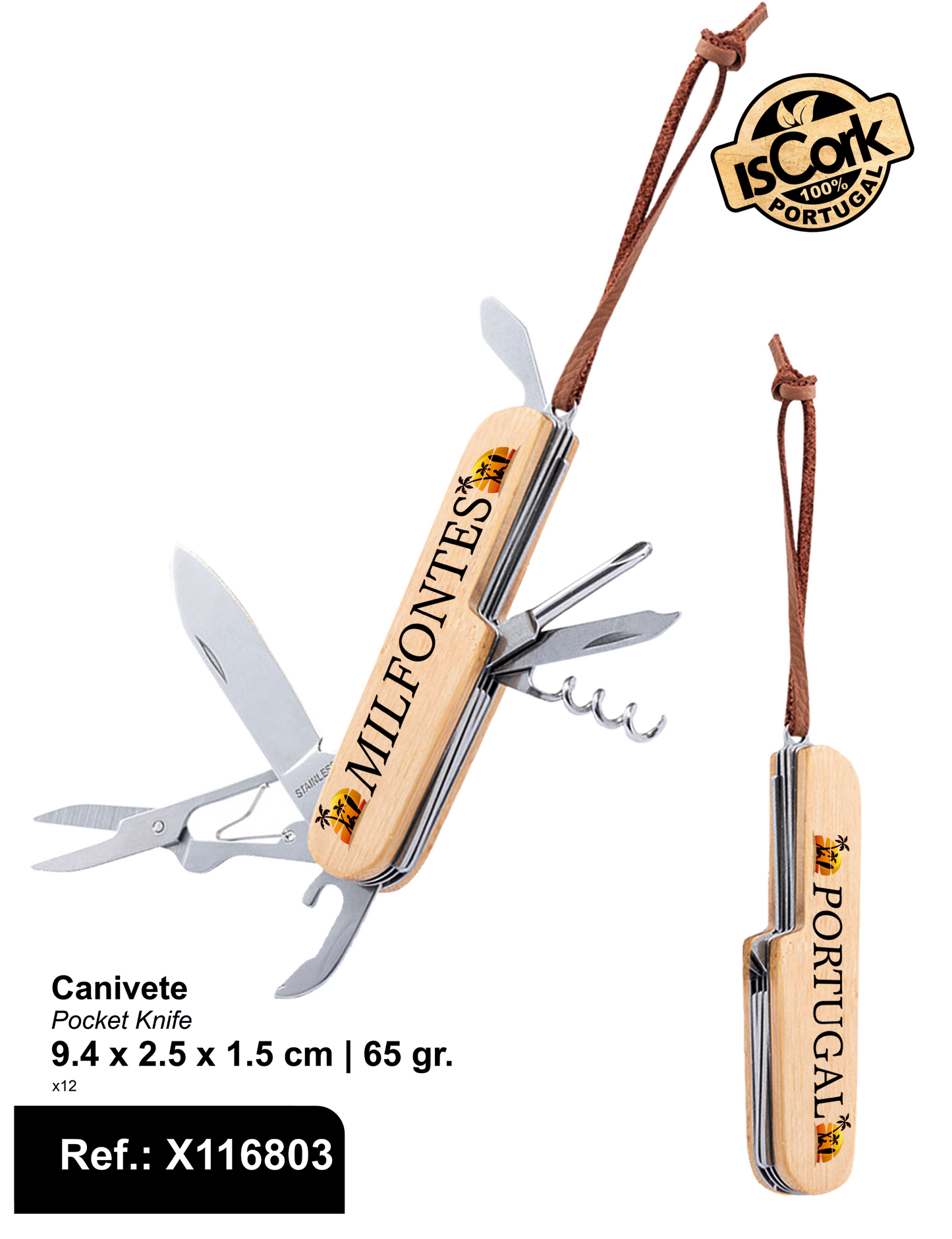 Canivete Multiusos em Bambu Milfontes G706