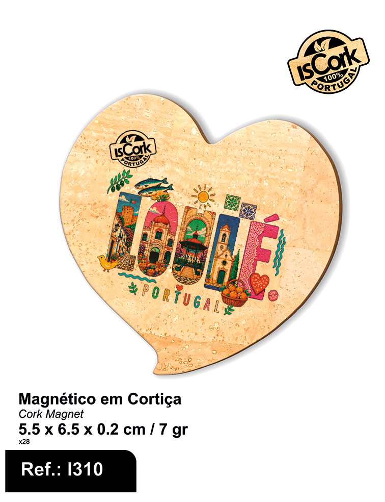 Magnético Coração Loulé G1110