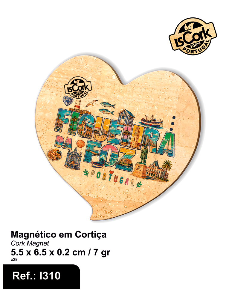 Magnético Coração Figueira da Foz G1110