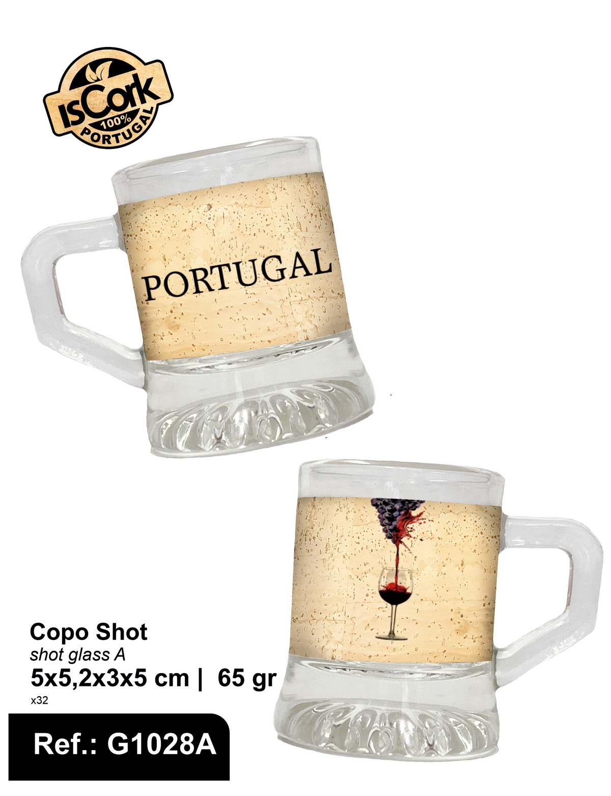 Copo Shot Portugal G225