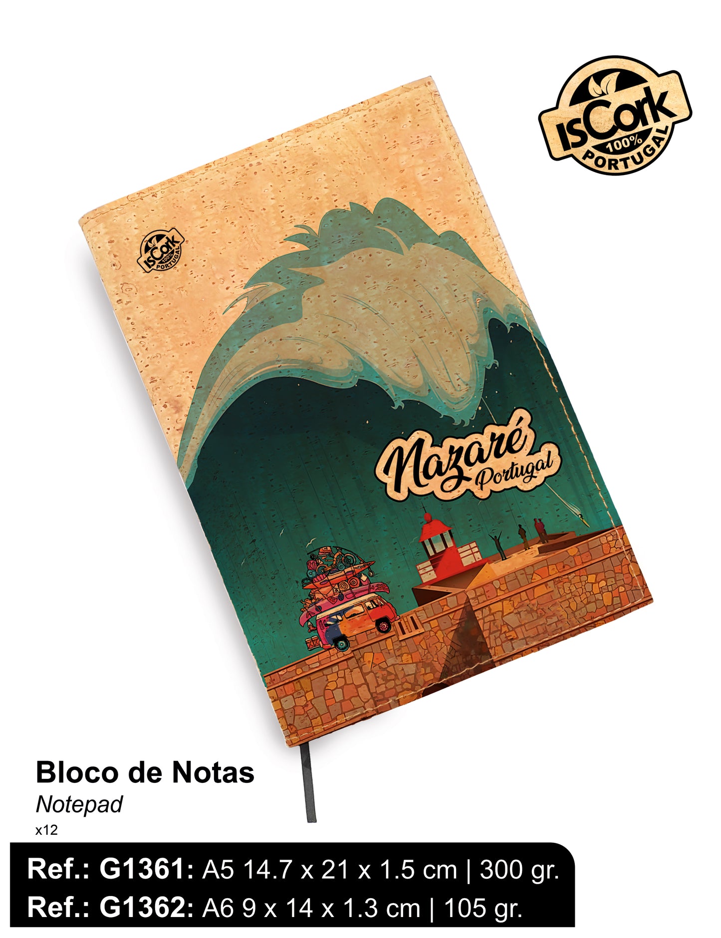 Bloco de Notas Cortiça Nazaré I-01