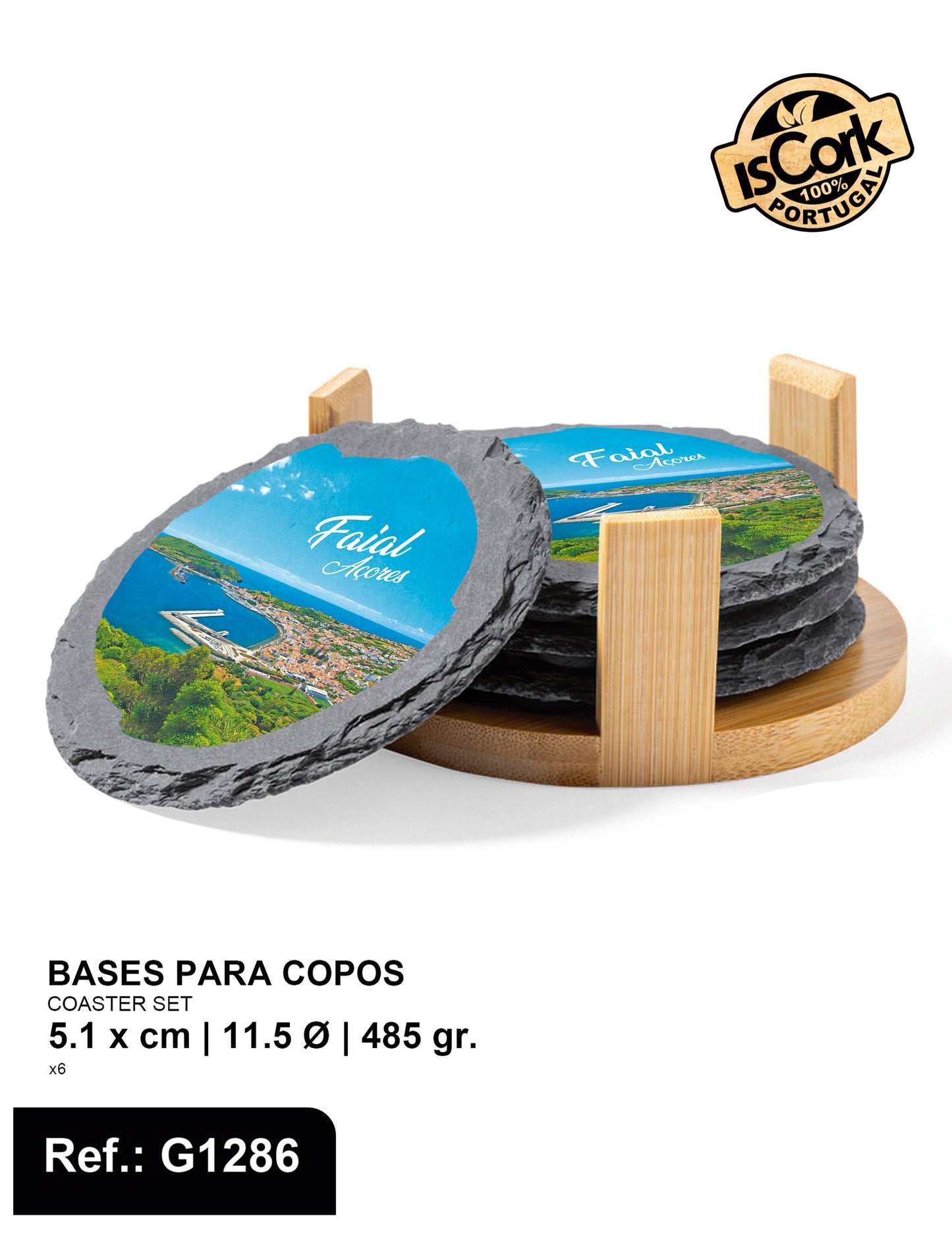 Base para copos pedra Faial I-03