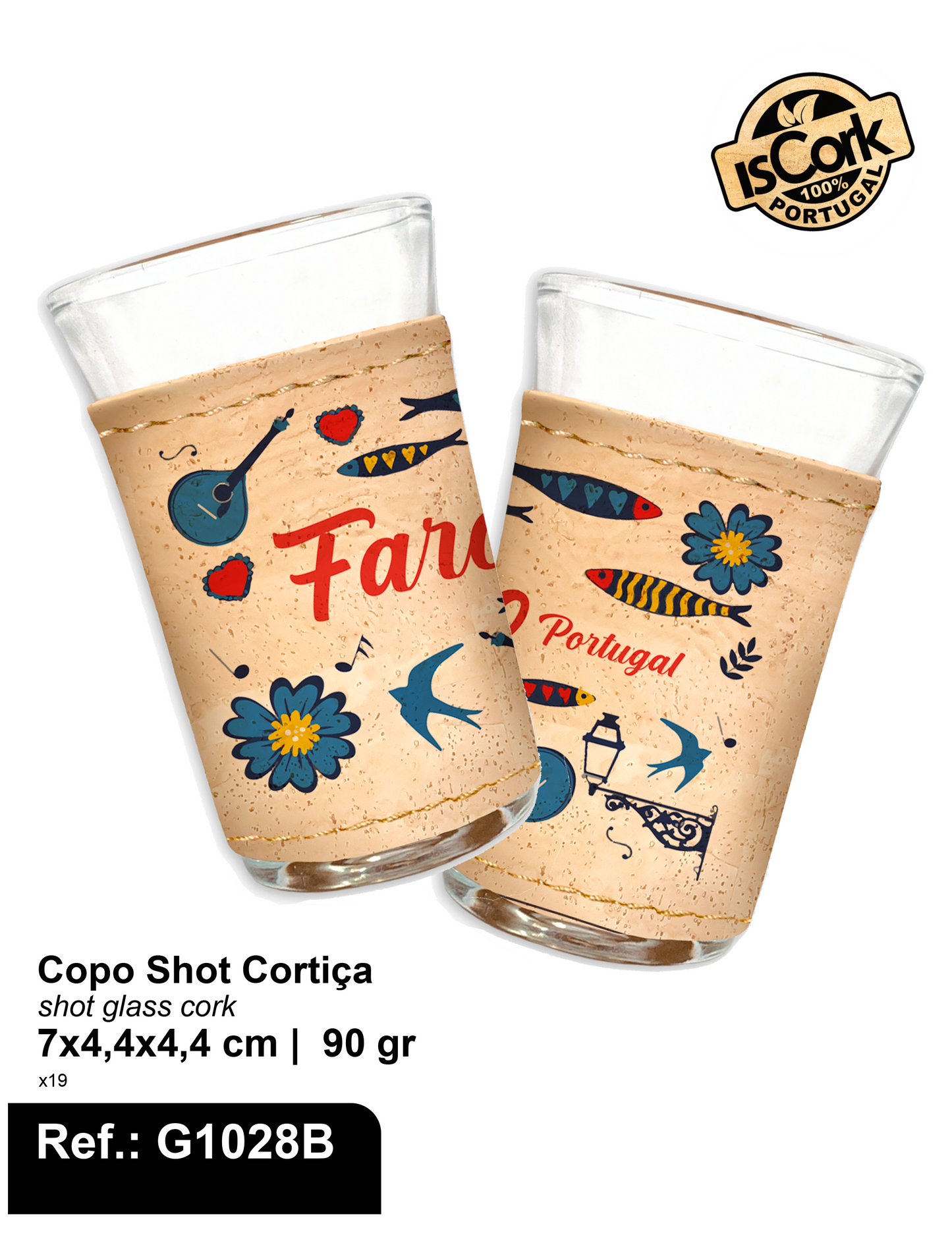 Copo Shot Cortiça Faro I-102
