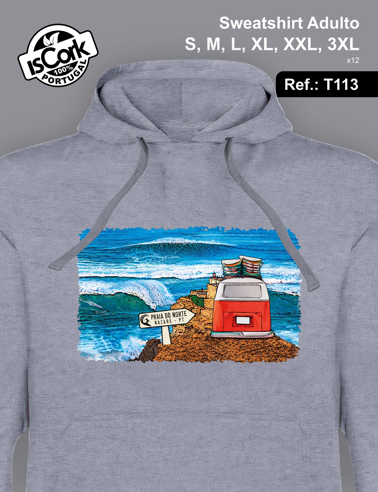 Sweatshirt Adulto Nazaré T10
