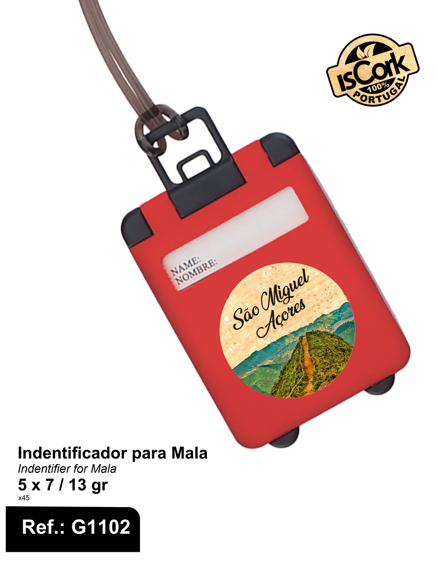 Identificador para mala São Miguel I-18